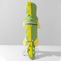 Rainy day four-legged waterproof 3D dinosaur tail dog Teddy dog raincoat medium and large dog Golden Retriever pet raincoat