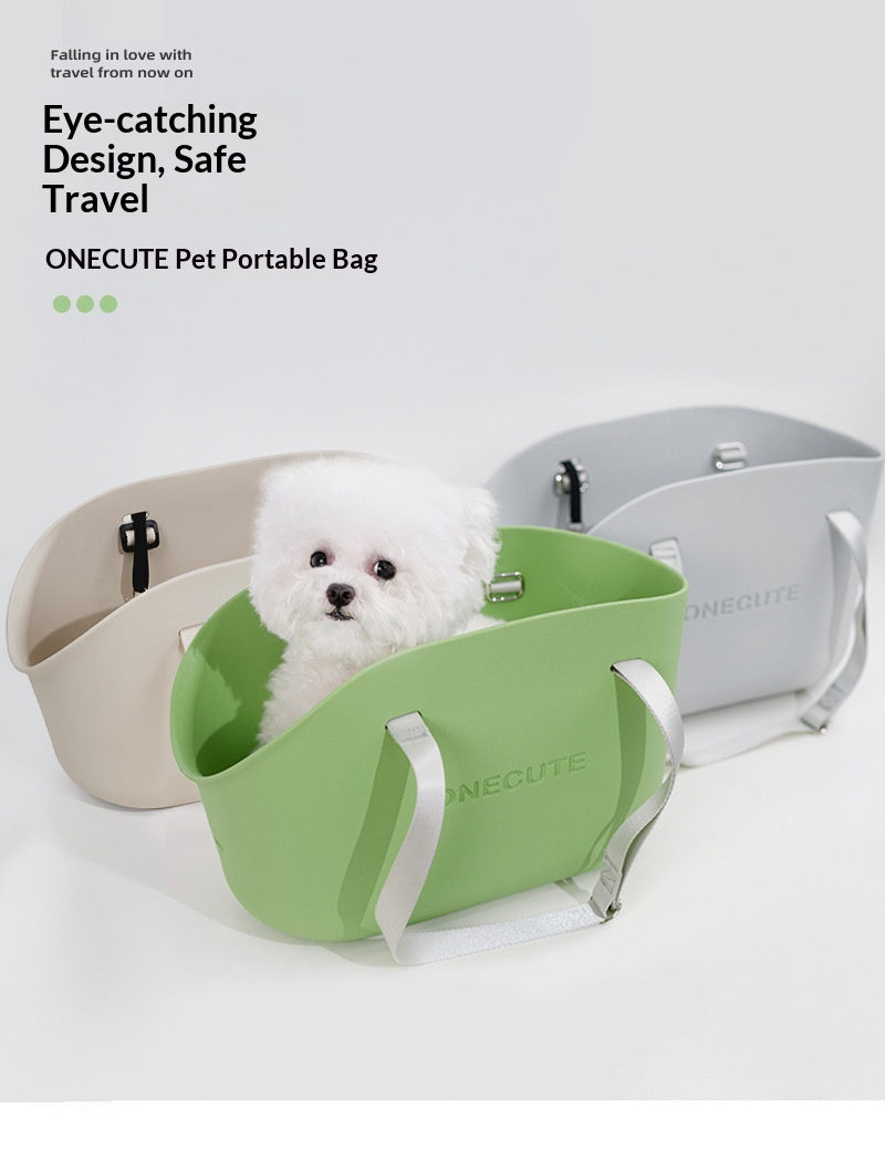 Small pet portable dog outdoor bag, hand-held shoulder cat/dog pet bag, outdoor portable cat/dog pet bag, summer