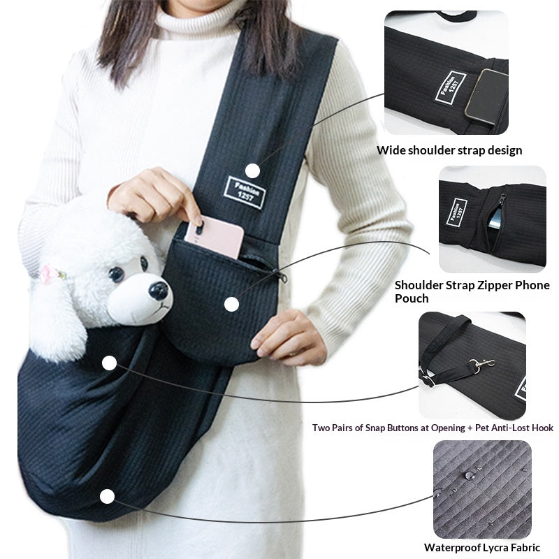 Cross-border new foldable cat bag, pet supplies crossbody dog backpack outdoor portable wholesale pet bag