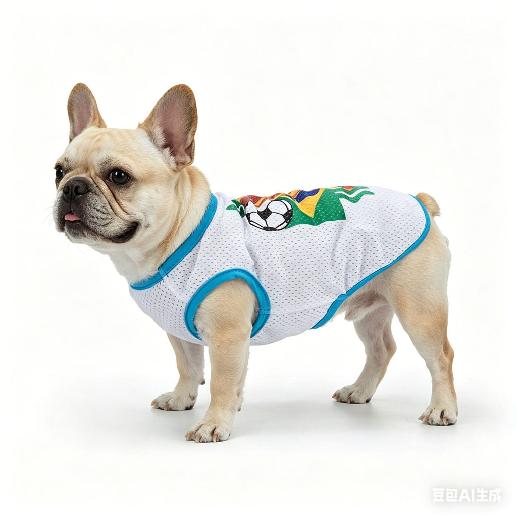 Cross-border hot-selling summer new arrivals World Cup pet jerseys, puppy uniforms, breathable vests, dog clothes