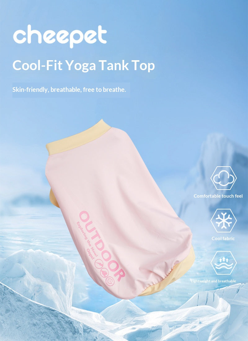 Cool-feet color-blocked breathable outerwear for Bichon Frise and Schnauzer dogs, suitable for spring and summer. Wholesale puppies and cats