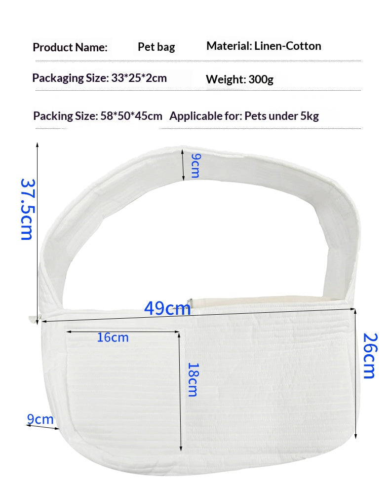 Cross-border new foldable cat bag, pet supplies crossbody dog backpack outdoor portable wholesale pet bag