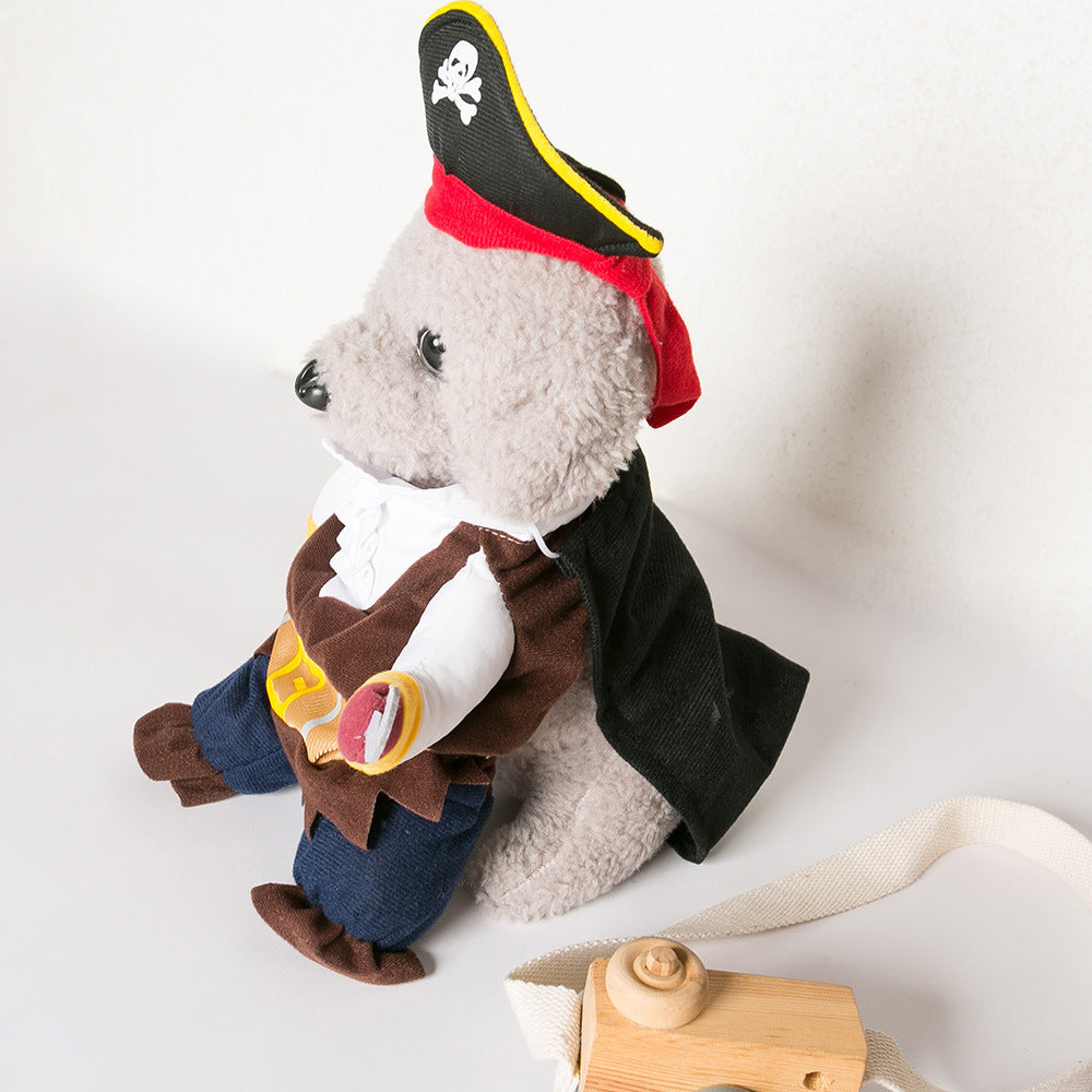 Funny dog clothes, cat costumes, Bichon Frise puppies, small dogs, Teddy pirate costumes, pet outfits