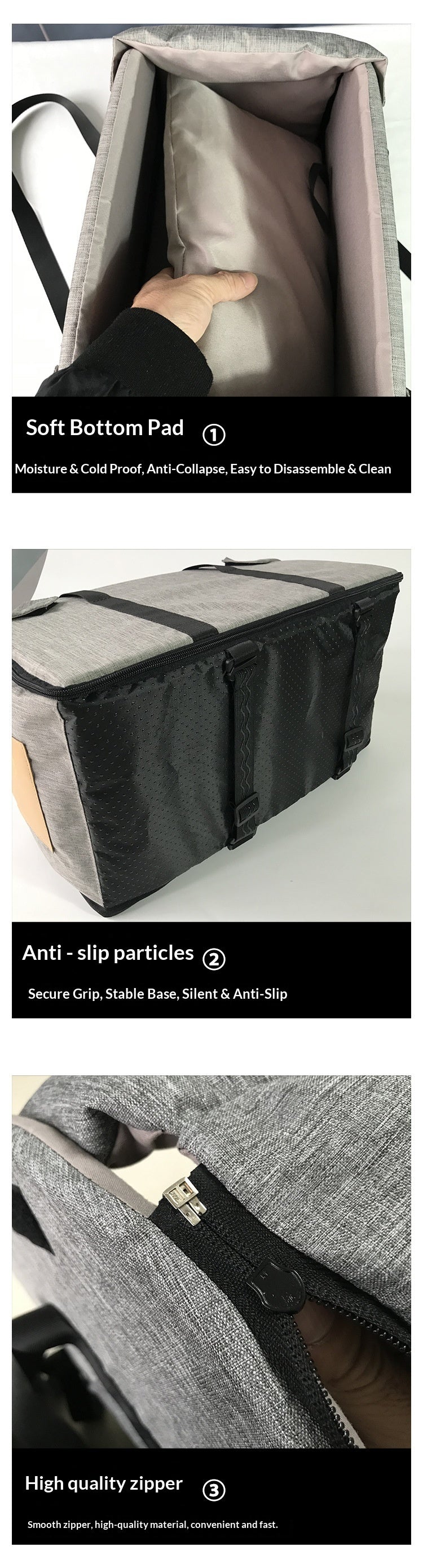Pet car dog bed pad all-season universal multi-function cat bed travel outdoor travel bag portable pet bag