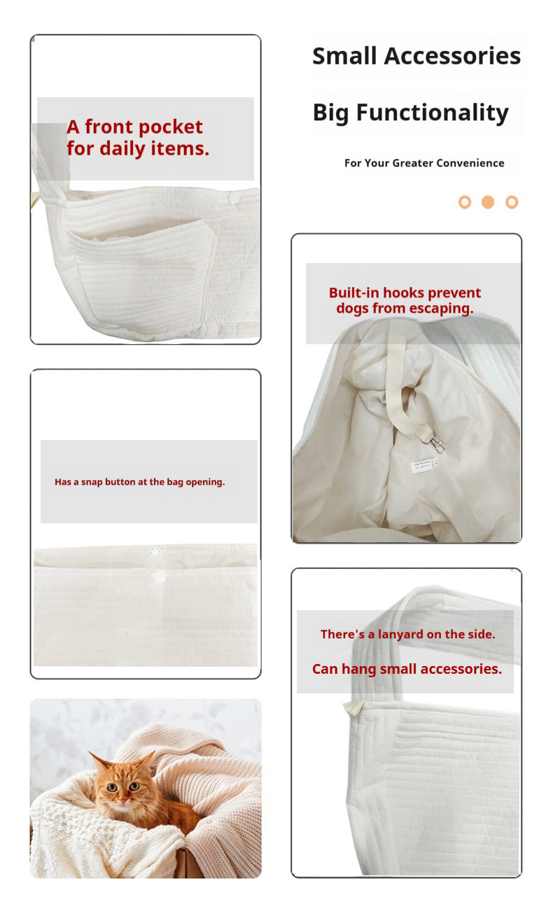 Cross-border new foldable cat bag, pet supplies crossbody dog backpack outdoor portable wholesale pet bag