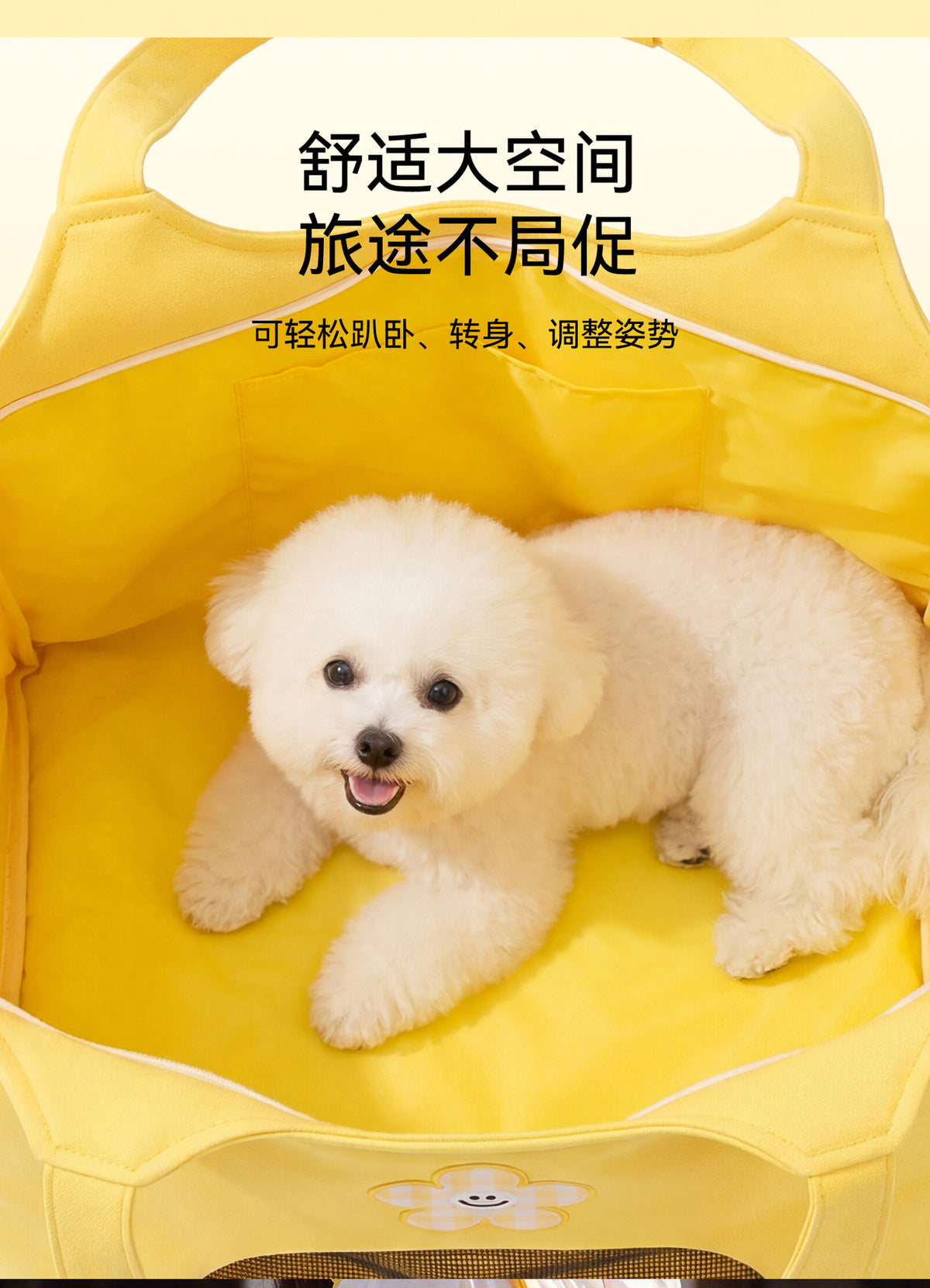 Seasonal pet cute travel canvas bag for small dogs Shih Tzu Teddy outdoor bag dog bag single-shoulder portable cat bag