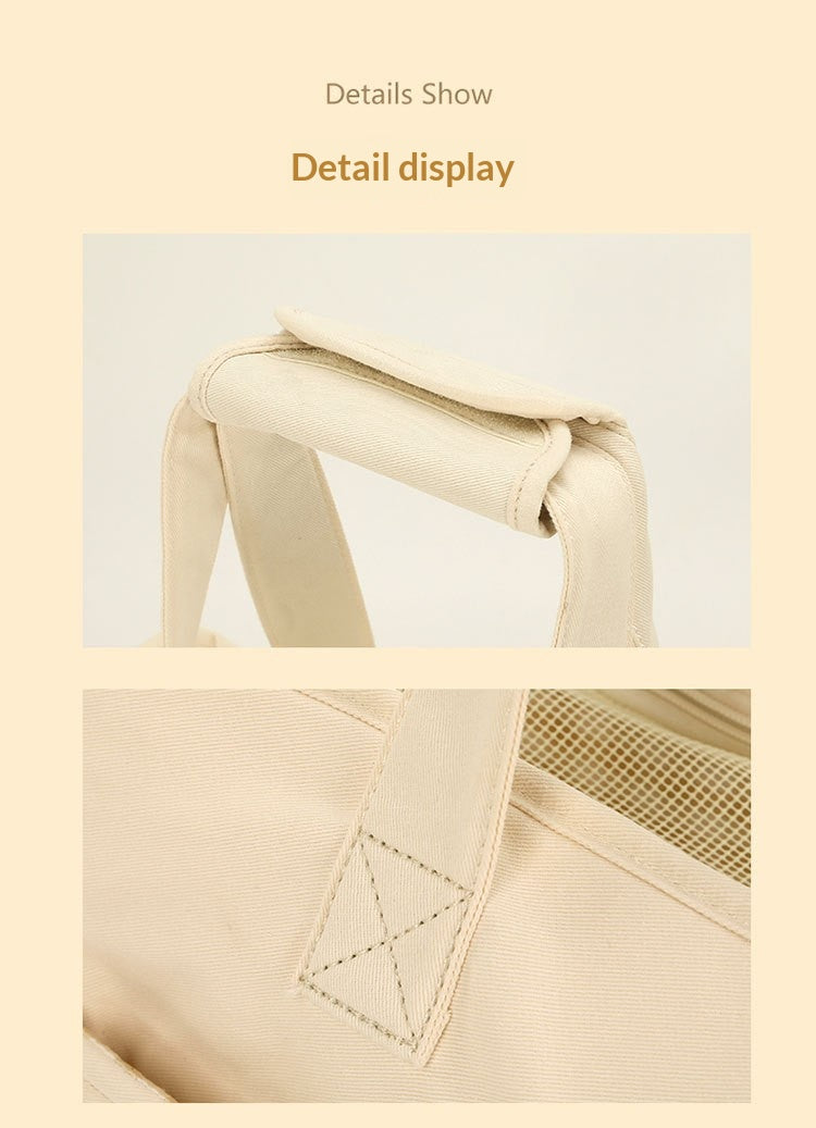 Winter Warmth Pet Bag Single Shoulder Bag Cat Bag Cross-Shoulder Dog Bag Warm and Portable Pet Bag with Thick Handle