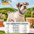 Dog dustproof pants, plaid leash, spring/summer, full-coverage, footed, outdoor, dirt-proof, waterproof pet clothing