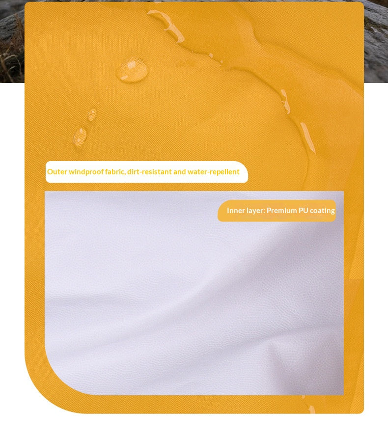 Waterproof raincoat for dogs, four-legged, full-coverage, suitable for large Golden Retrievers, outdoor use, and to protect pets from dirt