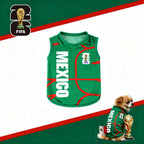 FIFA officially licensed pet supplies, comfortable dog clothes and T-shirts in various sizes from different countries to support the World Cup