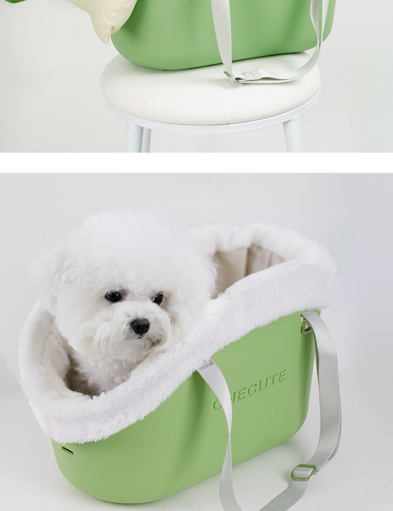 Small pet portable dog outdoor bag, hand-held shoulder cat/dog pet bag, outdoor portable cat/dog pet bag, summer