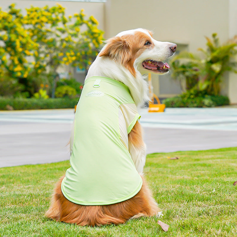 Big Dog Ice Silk Spring/Summer Dog Clothes, Cat Clothes, Cooling Clothes, Sunscreen, Cross-border Golden Retriever Clothes