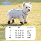 Dog dustproof pants, plaid leash, spring/summer, full-coverage, footed, outdoor, dirt-proof, waterproof pet clothing