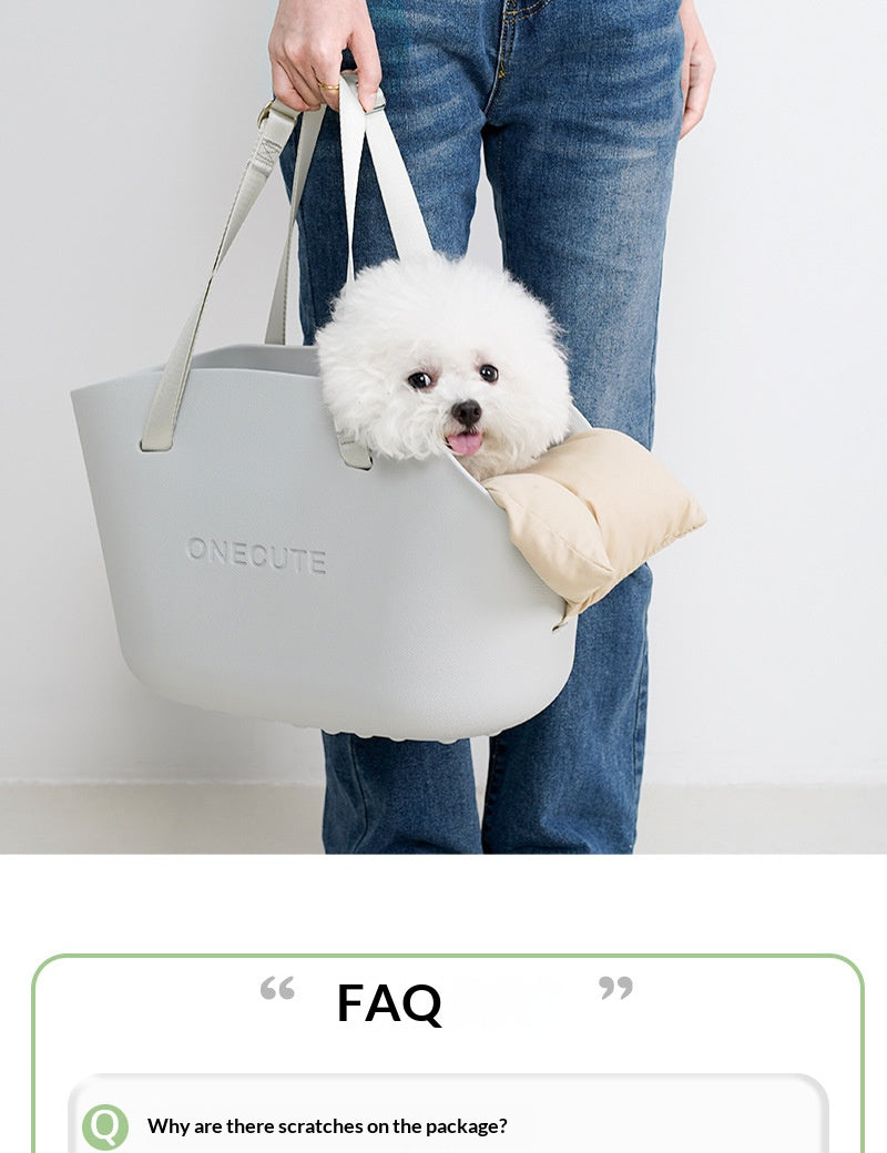 Small pet portable dog outdoor bag, hand-held shoulder cat/dog pet bag, outdoor portable cat/dog pet bag, summer