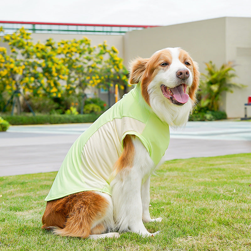 Big Dog Ice Silk Spring/Summer Dog Clothes, Cat Clothes, Cooling Clothes, Sunscreen, Cross-border Golden Retriever Clothes