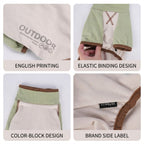 Dog clothes for autumn and winter, four-legged base layer, Schnauzer, high collar, color-blocked, warm, fleece-feel basic puppy clothes wholesale