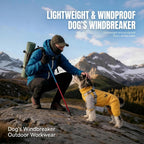 Waterproof raincoat for dogs, four-legged, full-coverage, suitable for large Golden Retrievers, outdoor use, and to protect pets from dirt