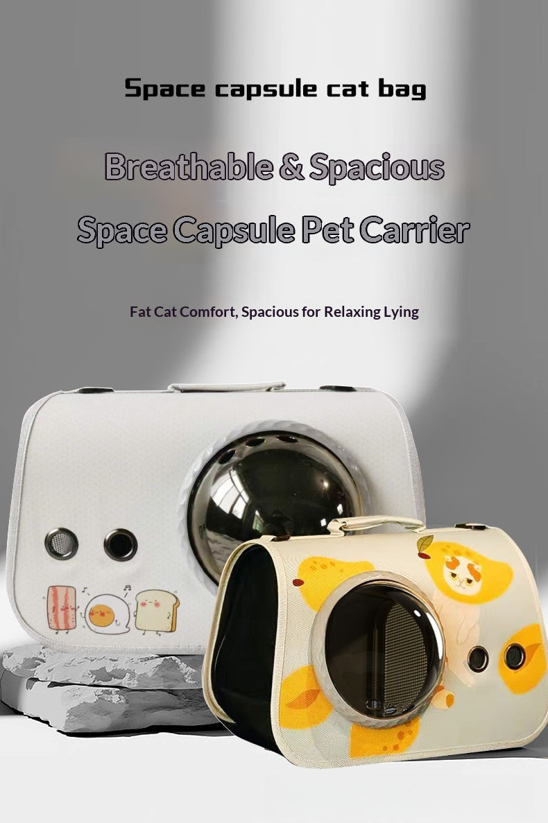 Cat bag pet travel backpack single shoulder double-sided opening large capacity breathable supplies wholesale portable pet backpack