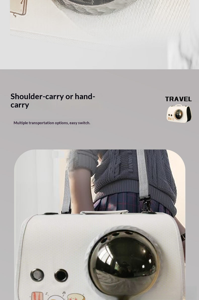 Cat bag pet travel backpack single shoulder double-sided opening large capacity breathable supplies wholesale portable pet backpack