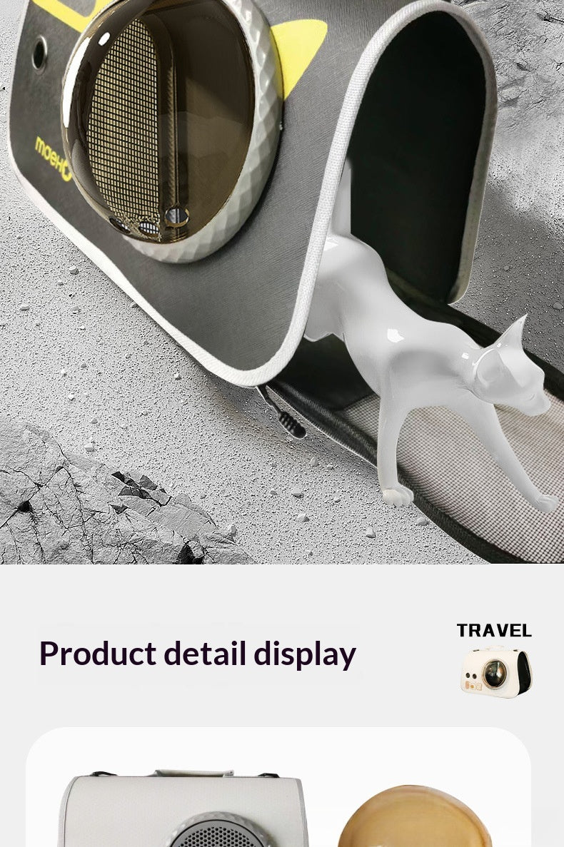 Cat bag pet travel backpack single shoulder double-sided opening large capacity breathable supplies wholesale portable pet backpack