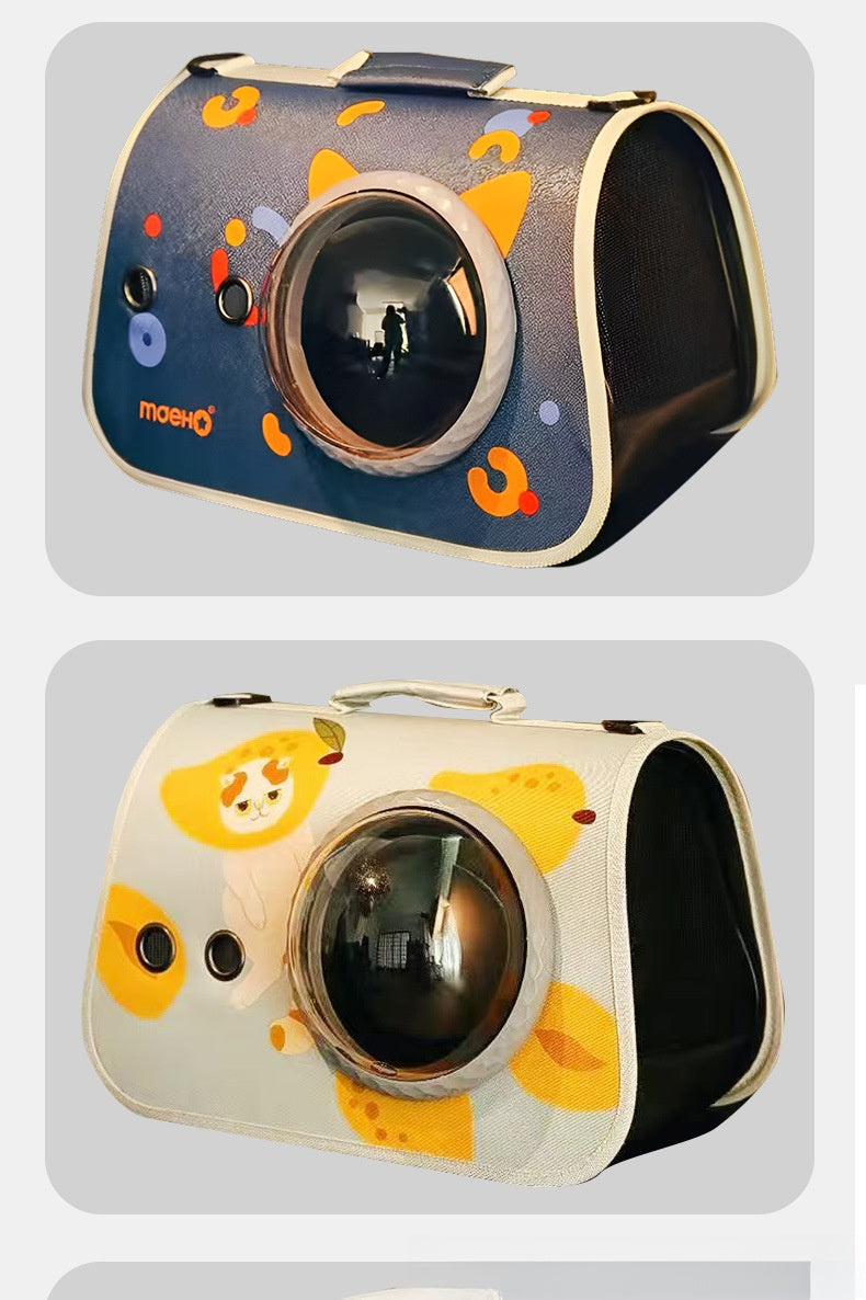 Cat bag pet travel backpack single shoulder double-sided opening large capacity breathable supplies wholesale portable pet backpack