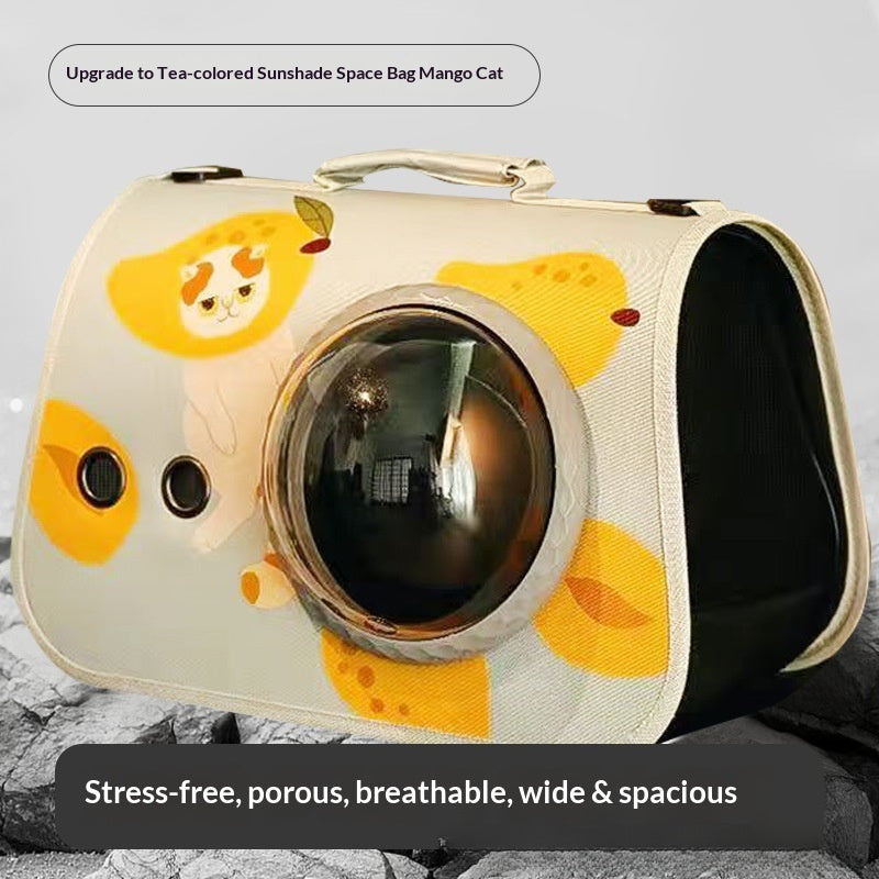 Cat bag pet travel backpack single shoulder double-sided opening large capacity breathable supplies wholesale portable pet backpack