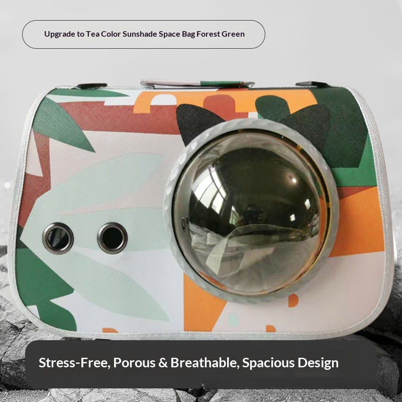 Cat bag pet travel backpack single shoulder double-sided opening large capacity breathable supplies wholesale portable pet backpack