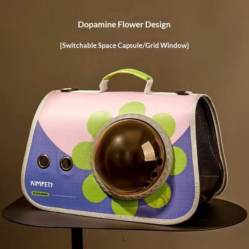 Cat bag pet travel backpack single shoulder double-sided opening large capacity breathable supplies wholesale portable pet backpack