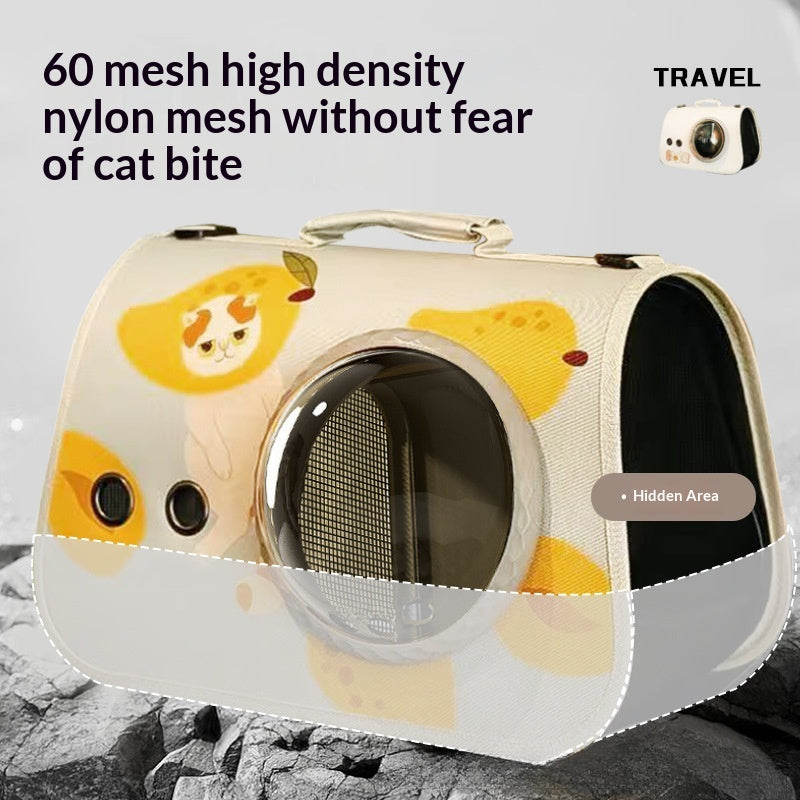 Cat bag pet travel backpack single shoulder double-sided opening large capacity breathable supplies wholesale portable pet backpack