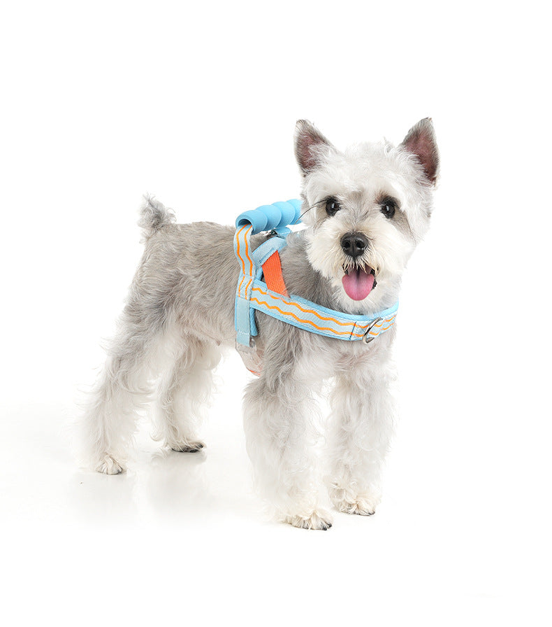 Durable T-shaped comfortable dog leash, dog harness, vest, pet walking leash for small and medium-sized dogs