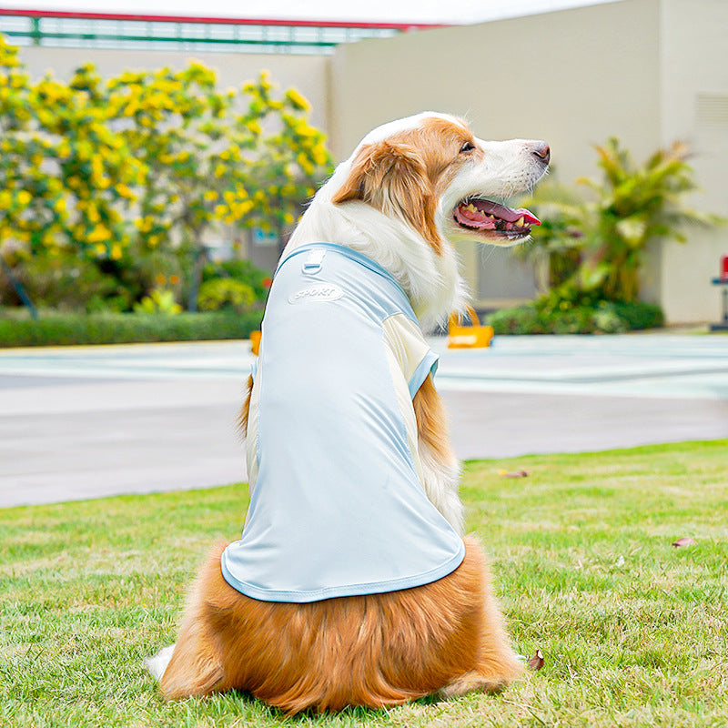 Big Dog Ice Silk Spring/Summer Dog Clothes, Cat Clothes, Cooling Clothes, Sunscreen, Cross-border Golden Retriever Clothes