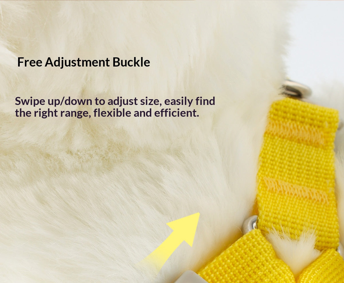 Dog leash vest for Pomeranian, Teddy, Bichon Frise puppies, and other small breeds; dog harness, leash, and dog chain