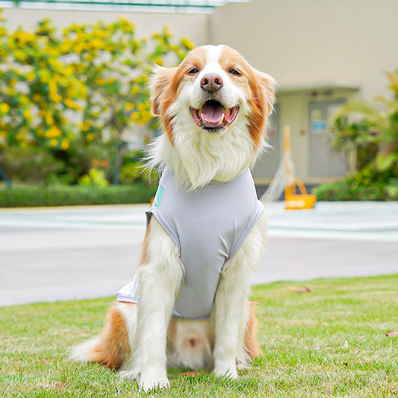 Big Dog Ice Silk Spring/Summer Dog Clothes, Cat Clothes, Cooling Clothes, Sunscreen, Cross-border Golden Retriever Clothes