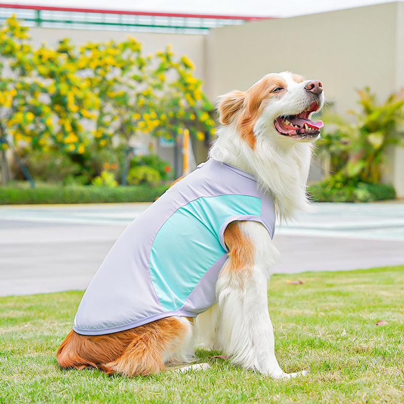 Big Dog Ice Silk Spring/Summer Dog Clothes, Cat Clothes, Cooling Clothes, Sunscreen, Cross-border Golden Retriever Clothes