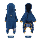 Full-coverage waterproof raincoat for dogs, including Teddy, Pomeranian, and small/medium-sized breeds like Bichon Frise.