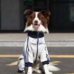 Stylish and trendy new autumn/winter pet clothes for medium and large dogs, including Golden Retriever, Border Collie, and Labrador Retriever fleece-lined warm coats