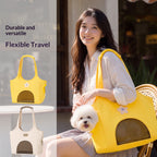 Seasonal pet cute travel canvas bag for small dogs Shih Tzu Teddy outdoor bag dog bag single-shoulder portable cat bag