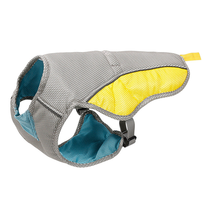 Cross-border factory direct sales of dog cooling vests, pet clothes, summer breathable pet heatstroke prevention and cooling dog clothes