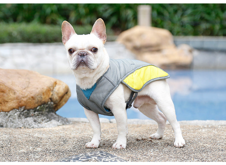 Cross-border factory direct sales of dog cooling vests, pet clothes, summer breathable pet heatstroke prevention and cooling dog clothes