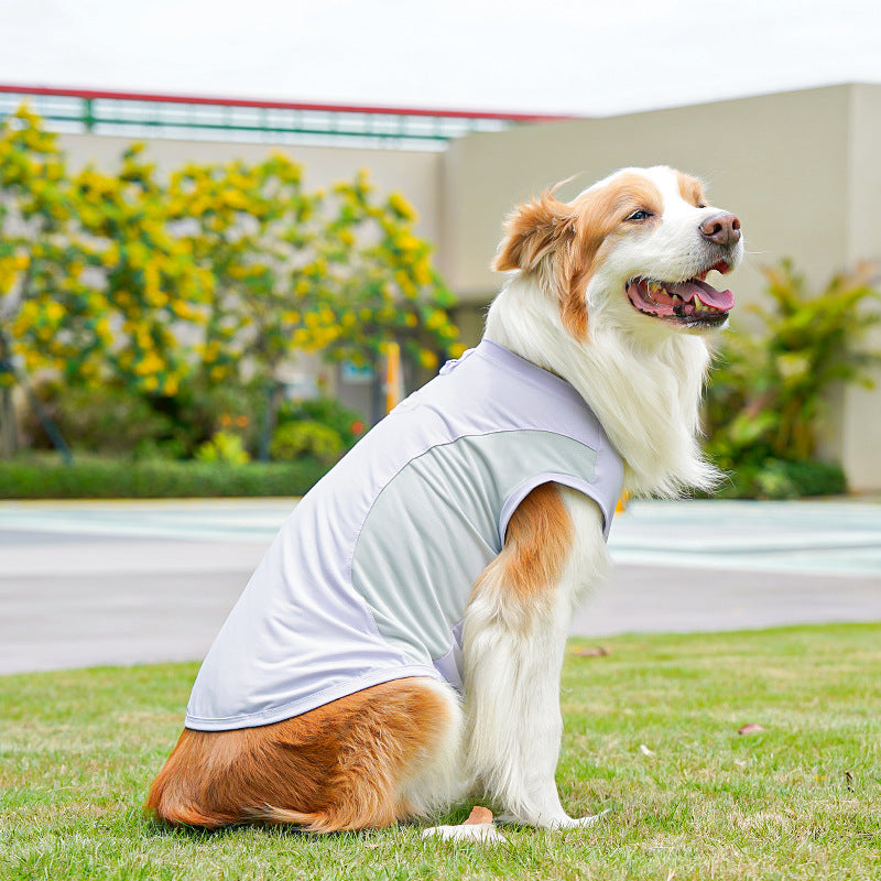 Big Dog Ice Silk Spring/Summer Dog Clothes, Cat Clothes, Cooling Clothes, Sunscreen, Cross-border Golden Retriever Clothes