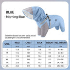 Waterproof raincoat for dogs, four-legged, full-coverage, suitable for large Golden Retrievers, outdoor use, and to protect pets from dirt
