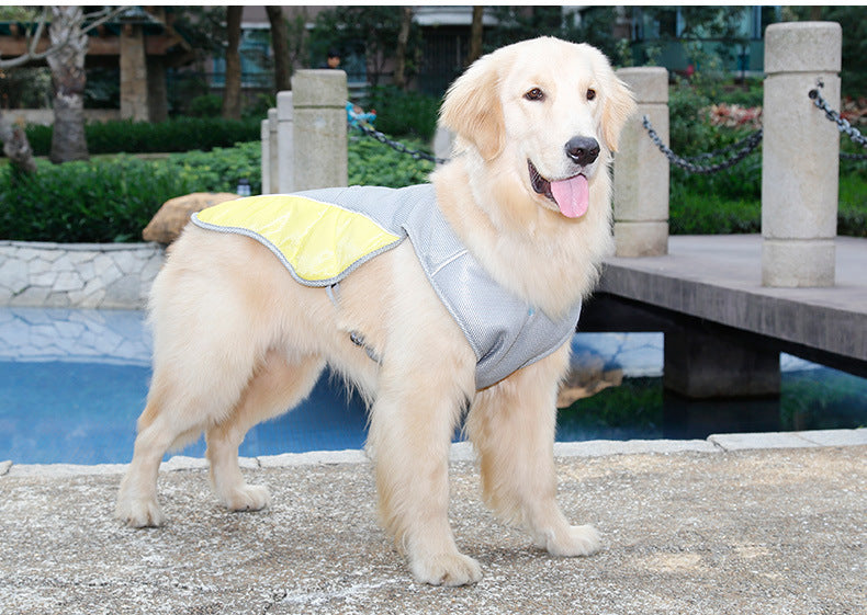 Cross-border factory direct sales of dog cooling vests, pet clothes, summer breathable pet heatstroke prevention and cooling dog clothes