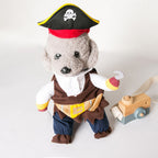 Funny dog clothes, cat costumes, Bichon Frise puppies, small dogs, Teddy pirate costumes, pet outfits