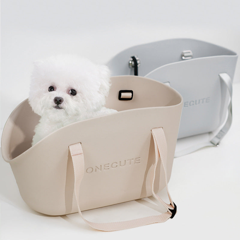 Small pet portable dog outdoor bag, hand-held shoulder cat/dog pet bag, outdoor portable cat/dog pet bag, summer