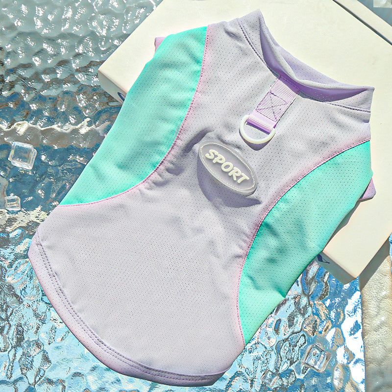 Big Dog Ice Silk Spring/Summer Dog Clothes, Cat Clothes, Cooling Clothes, Sunscreen, Cross-border Golden Retriever Clothes