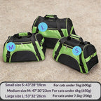 Lightweight, breathable, portable pet carrier/slingback bag/foldable cat bag/cat carrier for easy carrying when out and about.
