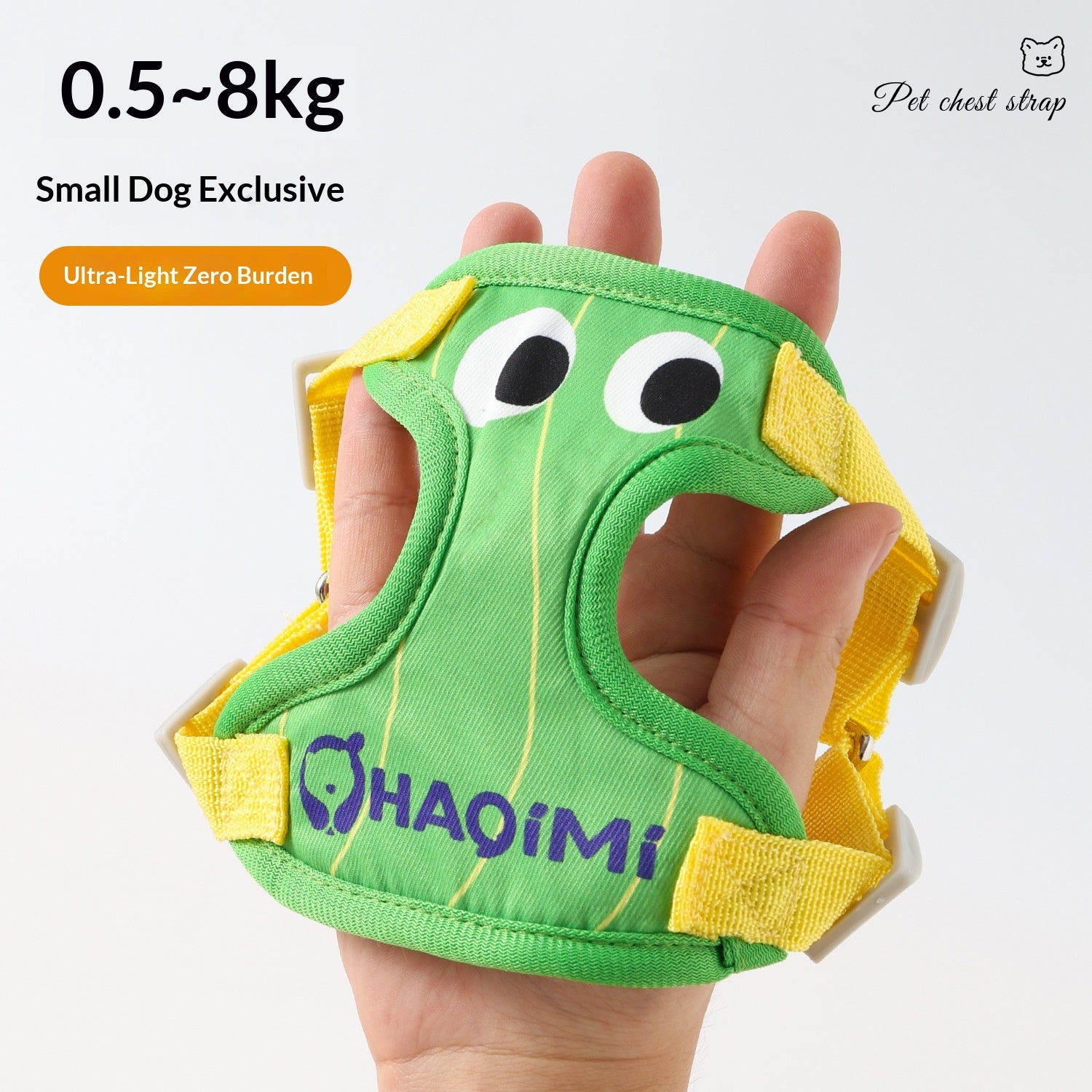 Dog leash vest for Pomeranian, Teddy, Bichon Frise puppies, and other small breeds; dog harness, leash, and dog chain