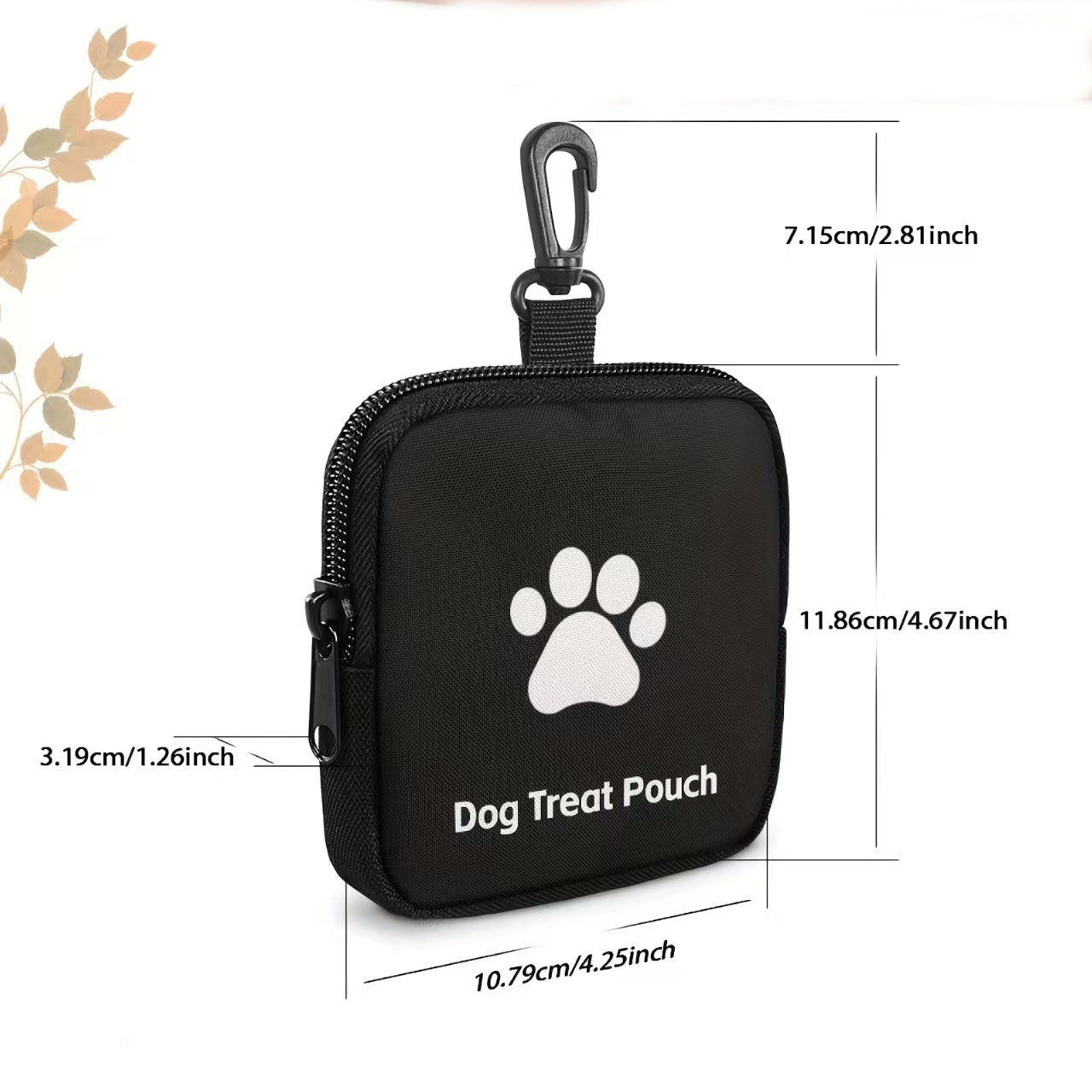 New Arrival Dog Paw Bag with Zipper Closure, Waterproof and Durable Dog Training Snack Bag, Portable Pet Bag