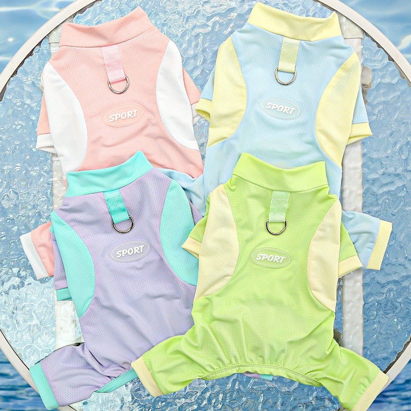Big Dog Ice Silk Spring/Summer Dog Clothes, Cat Clothes, Cooling Clothes, Sunscreen, Cross-border Golden Retriever Clothes