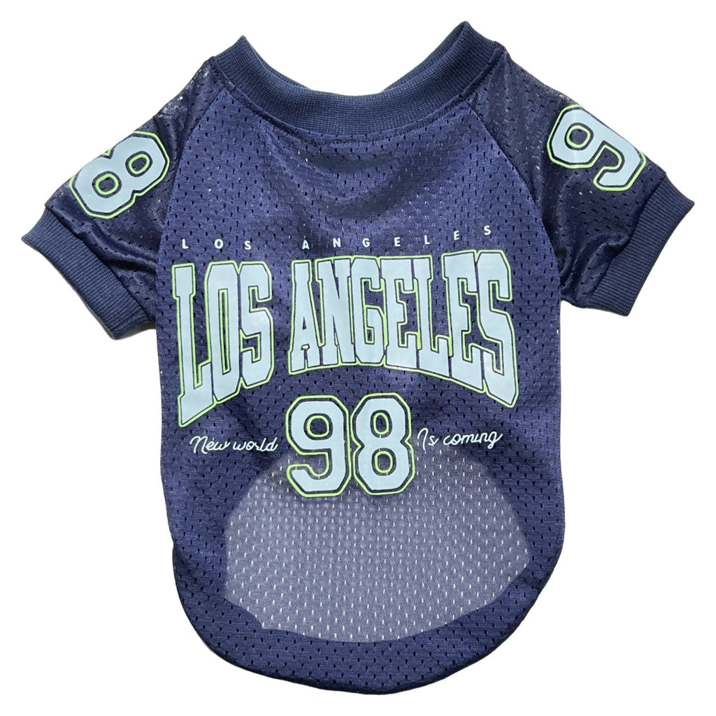 2025 New American Style Pet Clothing: Breathable Mesh Thin Dog T-Shirt for Teddy, Corgi, and Schnauzer - Cooling Style